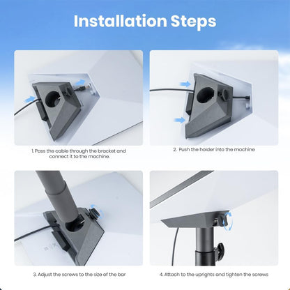 Starlink Mini Pole Mount Adapter, Heavy-Duty ASA/ABS Mount Bracket with Cable Management, for Starlink Mini Dish, Roof, RV, Camping & Outdoor Installation