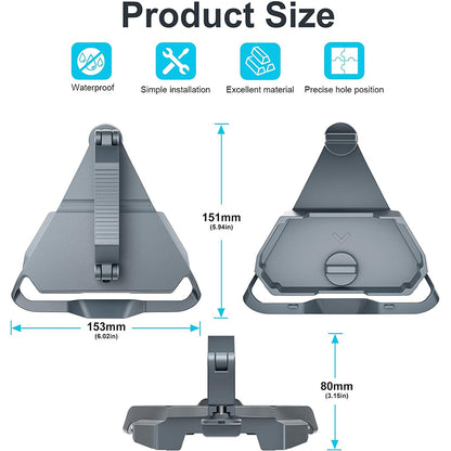 Starlink Mini Roof Rack Mount, No-Drill Vehicle Mount Bracket for Starlink Mini, Fits 10-32mm Roof Bars for Car, RV, Yacht & Outdoor Use
