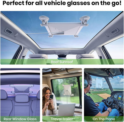 Starlink Mini Suction Cup Mount, No-Drill Glass/Car Mount for Starlink Mini, Reusable Adhesive Suction Mount for Car Sunroof, RV, Yacht & On-The-Go Use