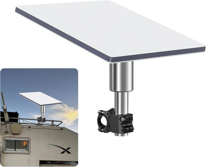 Starlink Roof Rack Pole Mount, Heavy-Duty Stainless Steel RV Mount for Starlink Flat High Performance/Gen3, Adjustable Vehicle Mount for Car, RV, Truck, Yacht & Outdoor Use
