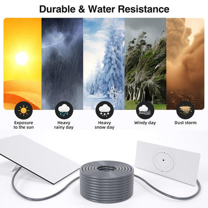 Starlink Gen3 Replacement Cable, Waterproof Starlink Standard V3 Ethernet Cable, Plug & Play Starlink Gen3 Dish to Router Cord for Starlink Standard (Gen3), RV, Camping, Home, Outdoor Internet