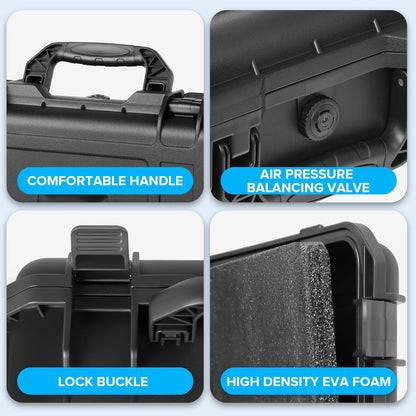 Starlink Mini Hard Case, IP67 Waterproof Shockproof Protective Case with Custom Foam for Starlink Mini Dish, Mount, Cable & Accessories, Portable Travel Case for RV, Camping & Outdoor Use