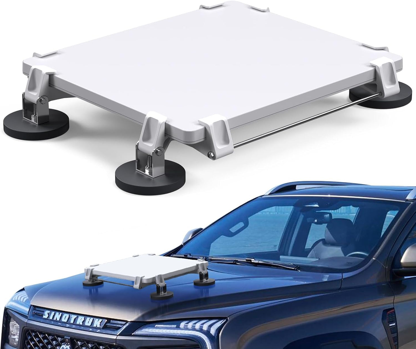 Starlink Magnetic Roof Mount, 4-Point Strong Magnet Car Mount for Starlink Flat High Performance/Gen3, No-Drill Vehicle Mount for Car, RV, Truck & Boat
