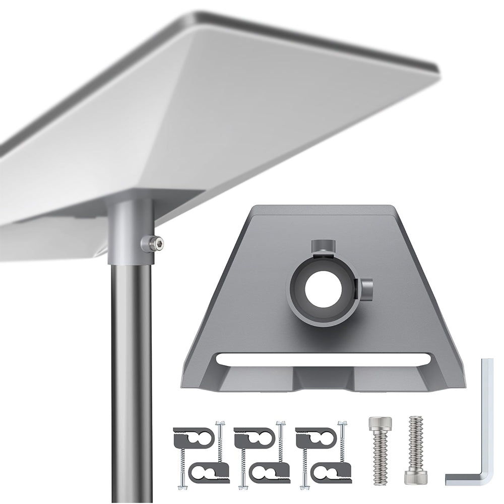 Starlink Standard V3 Pole Mount Adapter, Heavy-Duty Aluminum Alloy Pipe Mount Kit with Cable Management, Fits 25mm-53mm Poles for Starlink Gen3, Roof, Wall, RV & Outdoor Installation