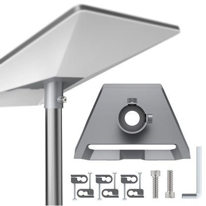 Starlink Standard V3 Pole Mount Adapter, Heavy-Duty Aluminum Alloy Pipe Mount Kit with Cable Management, Fits 25mm-53mm Poles for Starlink Gen3, Roof, Wall, RV & Outdoor Installation