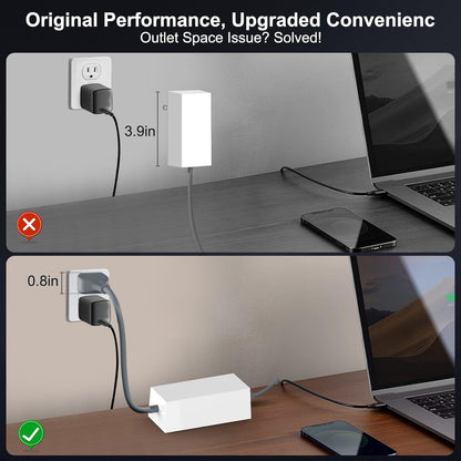 Starlink Mini 60W Power Adapter Kit with 6.5FT DC Cable, 30V/2A Replacement Charger for Starlink Mini, Space-Saving Design for Home, RV, Camping & Outdoor Use