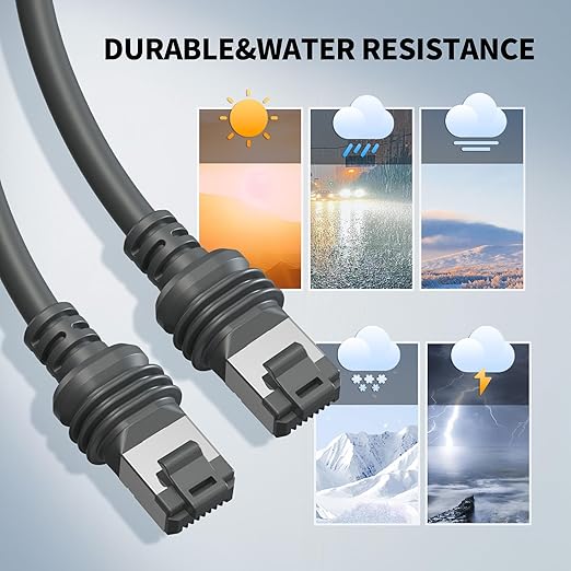 100FT/ 30M Starlink Gen 3 Cable for Starlink Standard Generation 3, Replacement Extension Cable Waterproof Satellite Starlink Standard V3 (100FT), Grey