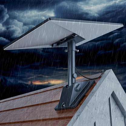 Starlink Gen 3 Mount Kit, Heavy-Duty Aluminum Roof/Wall Mount Accessories for Starlink V3, 5.5"x8.8" Stable Base, 90° Tool-Free Tilt, Insulation Guard, Satellite Dish Mounting Kit Pole & Pipe Adapter