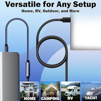 Starlink Mini USB-C to DC Power Adapter Cable (0.2m) - Waterproof and Compatible with 100W and Above PD Power Banks/Chargers and Original Starlink Mini Devices