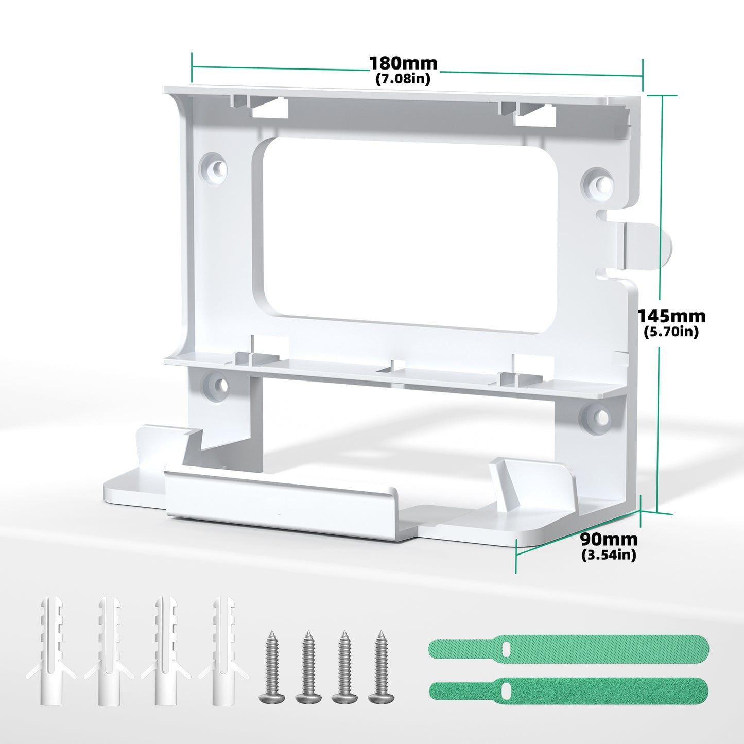 Starlink Gen3 Router Wall Mount, No Mess Cable Management Bracket for Starlink Gen3 Router & Power Supply, Space-Saving Wall Shelf with Cable Storage